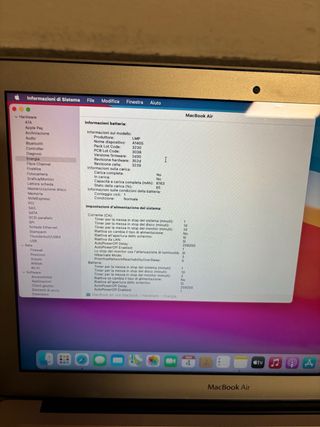 MacBook Air A1405 Argento