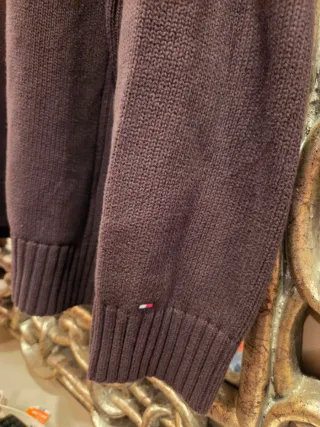 Suéter Tommy Hilfiger 1/4 Zip Marrón