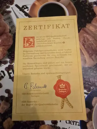 Cubertería Soligen de Acero, Cromo, Níquel y Oro