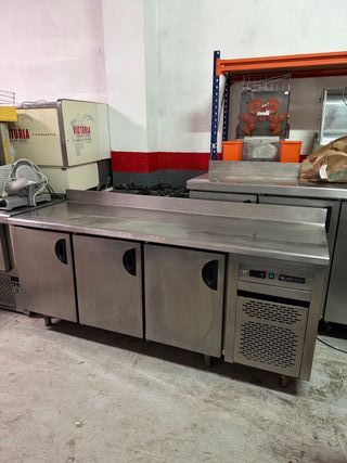 Espositore da banco refrigerato industriale in acciaio