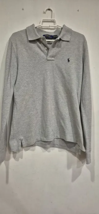 Polo Ralph Lauren Gris Manga Larga