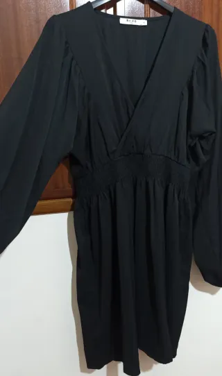 Abito midi ampio Nero