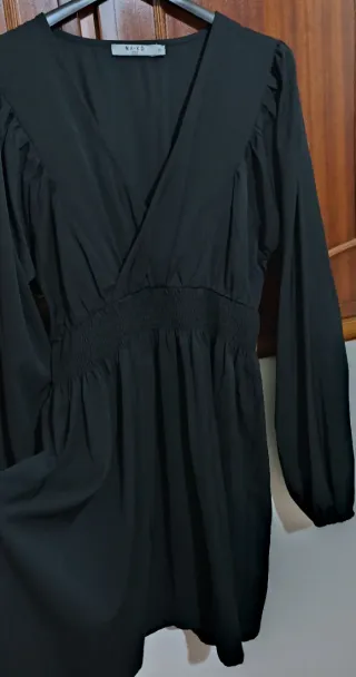 Abito midi ampio Nero