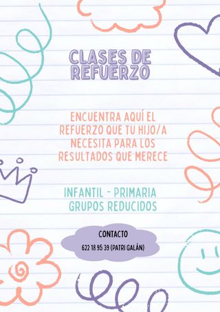 CLASES PARTICULARES (Infantil-Primaria)
