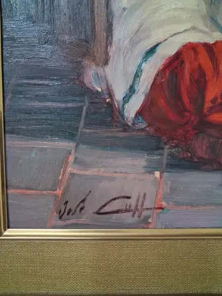 Cuadro pintado a mano jose llul