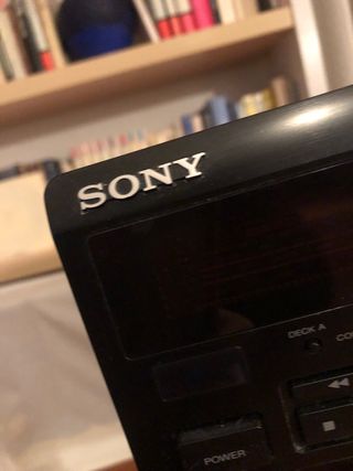 Reproductor Doble Cassette Sony Negro