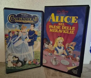 2 VHS Disney: Cenerentola II, Alice