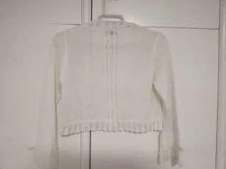 Chaqueta de comunión blanca