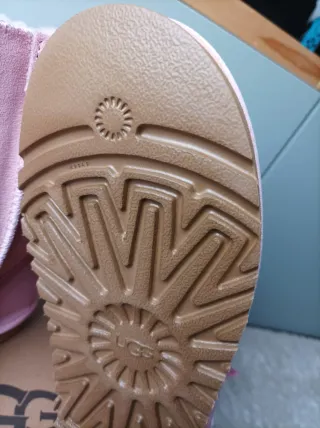 Bota UGG Rosa Cano Alto Laços Tam 38