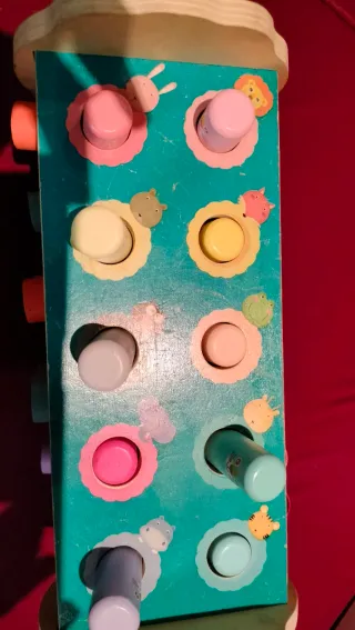 Juguete Xilófono Madera 4 en 1