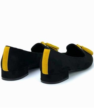 Zapatos Azarey Negros con Amarillo Talla 36-38-39