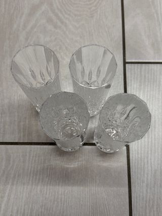 Set 4 Bicchieri Cristallo Eleganti