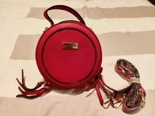 Bolso de piel rojo Greenwich