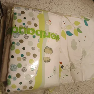 Funda nórdica, relleno y chichonera cuna infantil