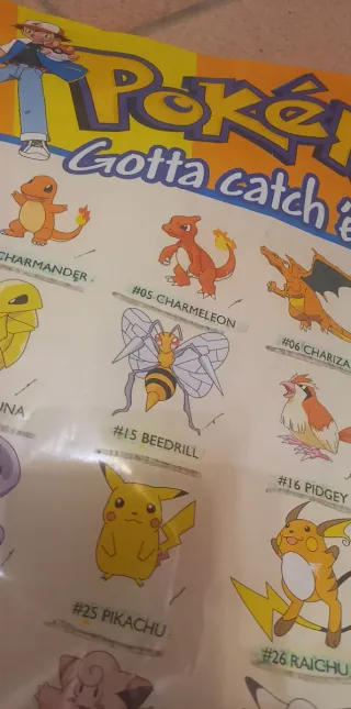 Poster Pokemon Prima Generazione