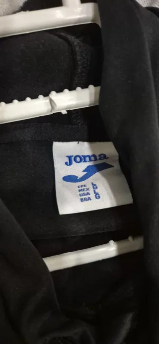 Sudadera Joma con capucha negra y verde