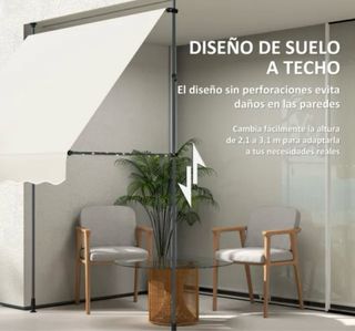 Toldo retráctil portátil