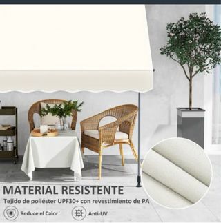 Toldo retráctil portátil