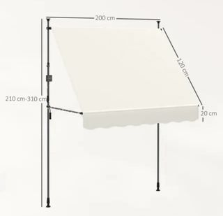 Toldo retráctil portátil