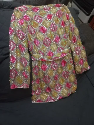 Vestido joya ASOS EDITION oro y rosa