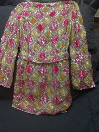 Vestido joya ASOS EDITION oro y rosa