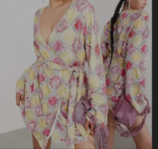 Vestido joya ASOS EDITION oro y rosa