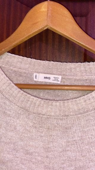 Blusa Mango bege tamanho XL