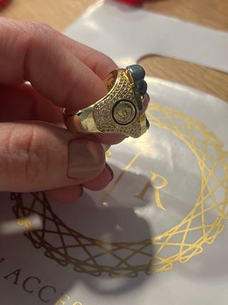 Anillo Tío Rico XP Chapado Oro 14K Talla 9