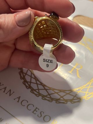 Anillo Tío Rico XP Chapado Oro 14K Talla 9
