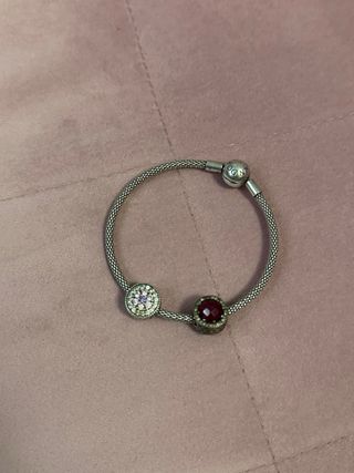 Pulsera Pandora Plata con Abalorios