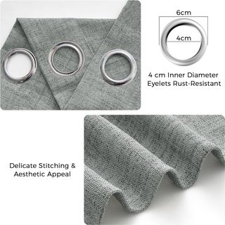 Cortinas grises translúcidas