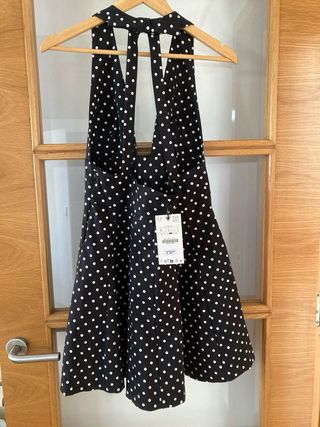 Vestido Zara lunares negro y blanco