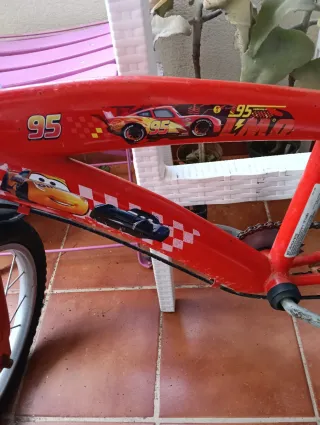 Bicicleta infantil Cars Rayo McQueen