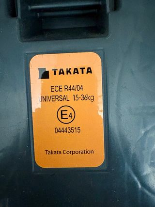 Silla de coche grupo 1/2/3 Takata