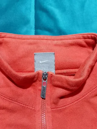 Felpa Nike Vintage Mezza Zip Arancione L