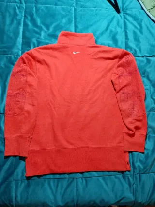 Felpa Nike Vintage Mezza Zip Arancione L