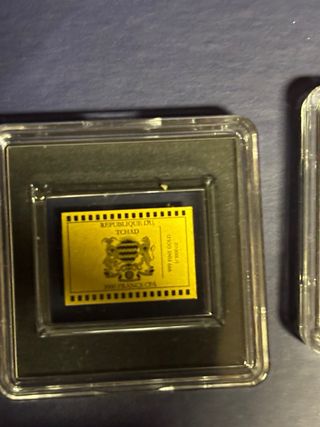 2 Blister Monete Oro 999 24k