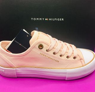 Zapatillas cordones Tommy Hilfiger PREMIUM Rosa