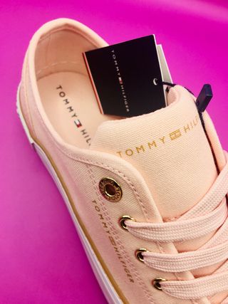 Zapatillas cordones Tommy Hilfiger PREMIUM Rosa