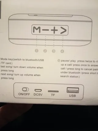 Altavoz Bluetooth Rojo