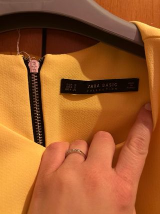 Vestito giallo Zara taglia S