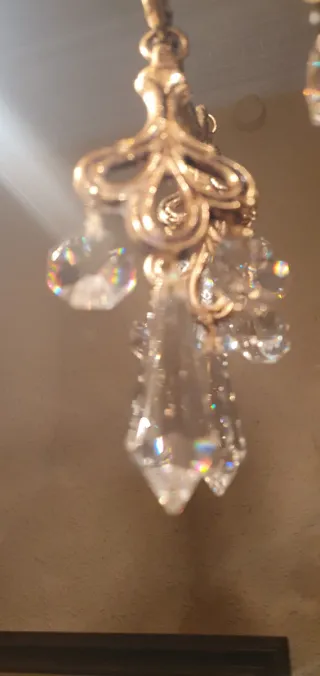 Lámpara araña vintage cristal Swarovski