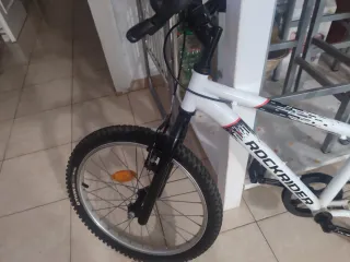Bicicleta Montaña Niño Rockrider Blanca