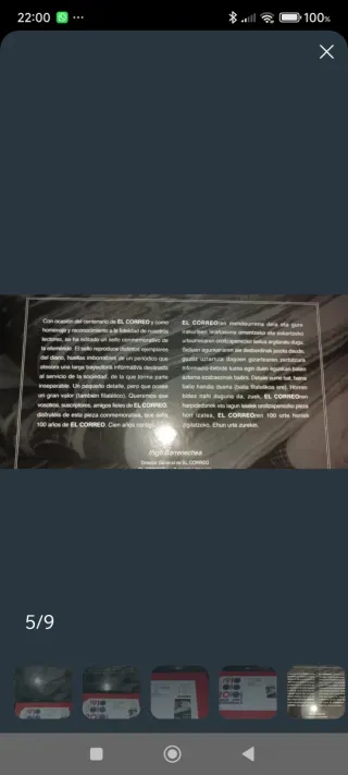 Sello Conmemorativo El Correo 1910-2010