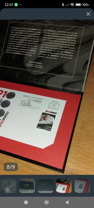 Sello Conmemorativo El Correo 1910-2010