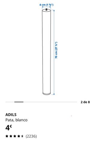 Mesa de cocina bambú y metal