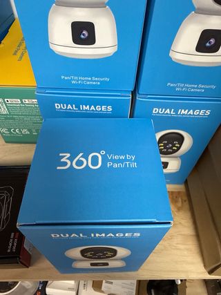 Cámara Seguridad Wi-Fi Pan/Tilt Dual Images