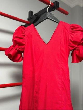 Vestido Flamenca niña Rojo con Lunares