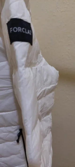 Chaqueta acolchada blanca mujer