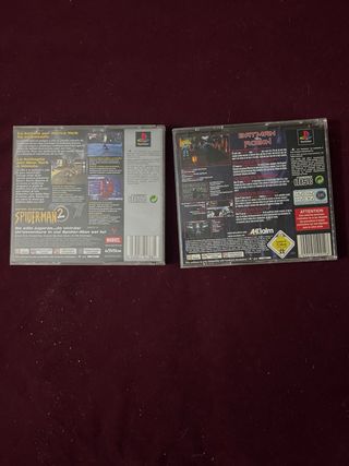 Lote 2 Juegos PS1: Spider-Man 2 y Batman & Robin